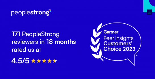 PeopleStrong Recognized as a Customers’ Choice in 2023 Gartner® Peer Insights™ ‘Voice of the Customer’: Cloud HCM Suites for 1,000+ Employee Enterprises