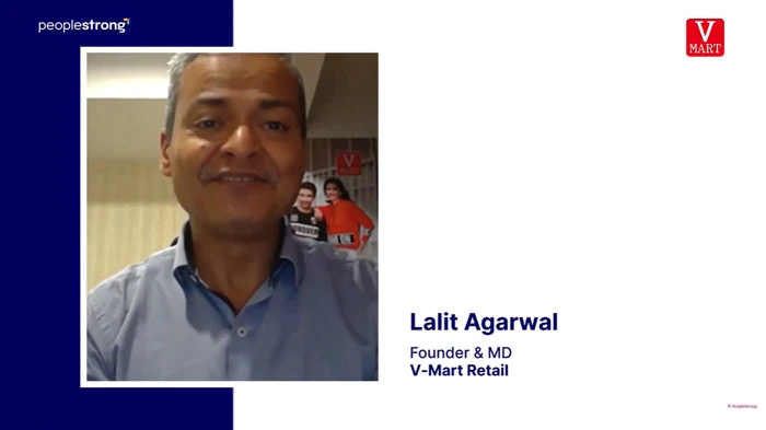 <h4>Menciptakan EX Terbaikat di V-Mart | Lalit Agarwal, Founder & MD</h4> <p>Lihat Lalit Agarwal, Founder & MD dari V-Mart Retail menerangkan cara PeopleStrong membantu mengadopsi praktik terbaik SDM untuk 8.000 karyawan di 421 lokasi</p>