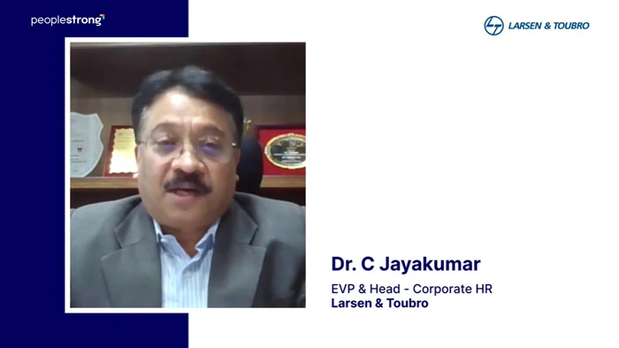 <h4>Mentranformasi Akuisisi Talenta di Larsen & Toubro | Dr. C. Jayakumar, EVP & CHRO</h4> <p>Dr. C. Jayakumar, EVP & CHRO di L&T menguraikan bagaimana waktu penerimaan dan kualitas karyawan baru telah mengalami kemajuan di 247 lokasi berbeda dengan PeopleStrong </p>