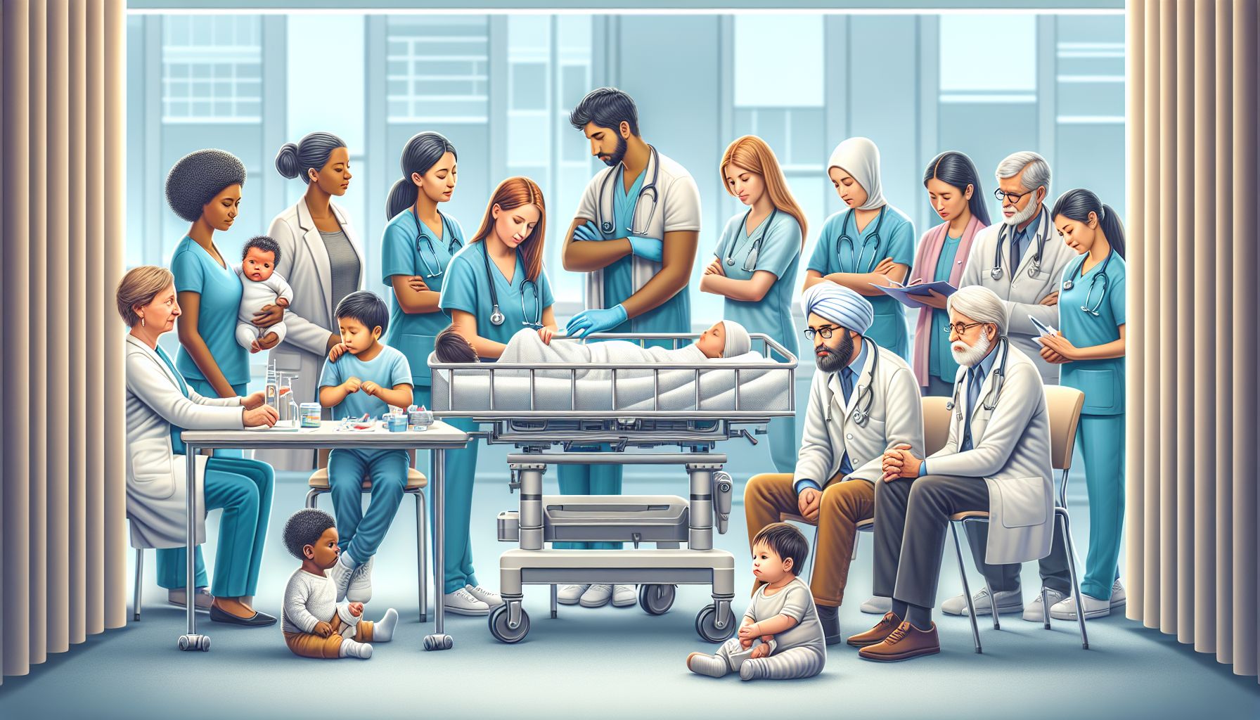 Gambar Anak-Anak dan Dokter Pediatri