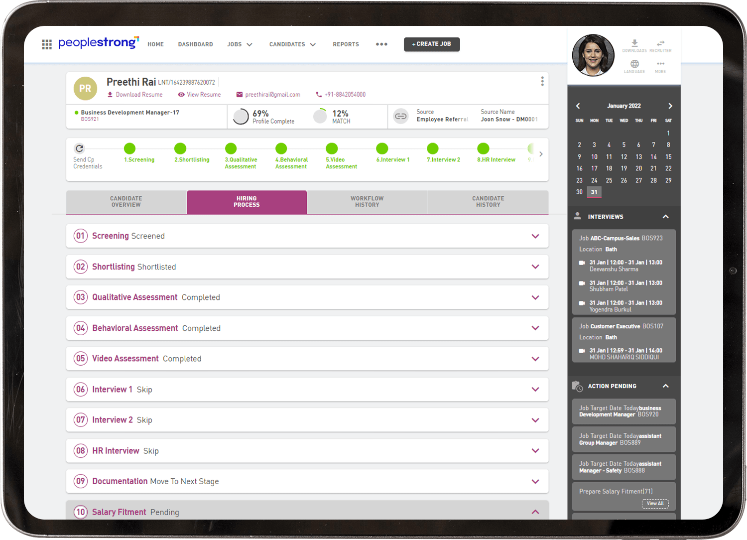 Talent Acquisition Screen