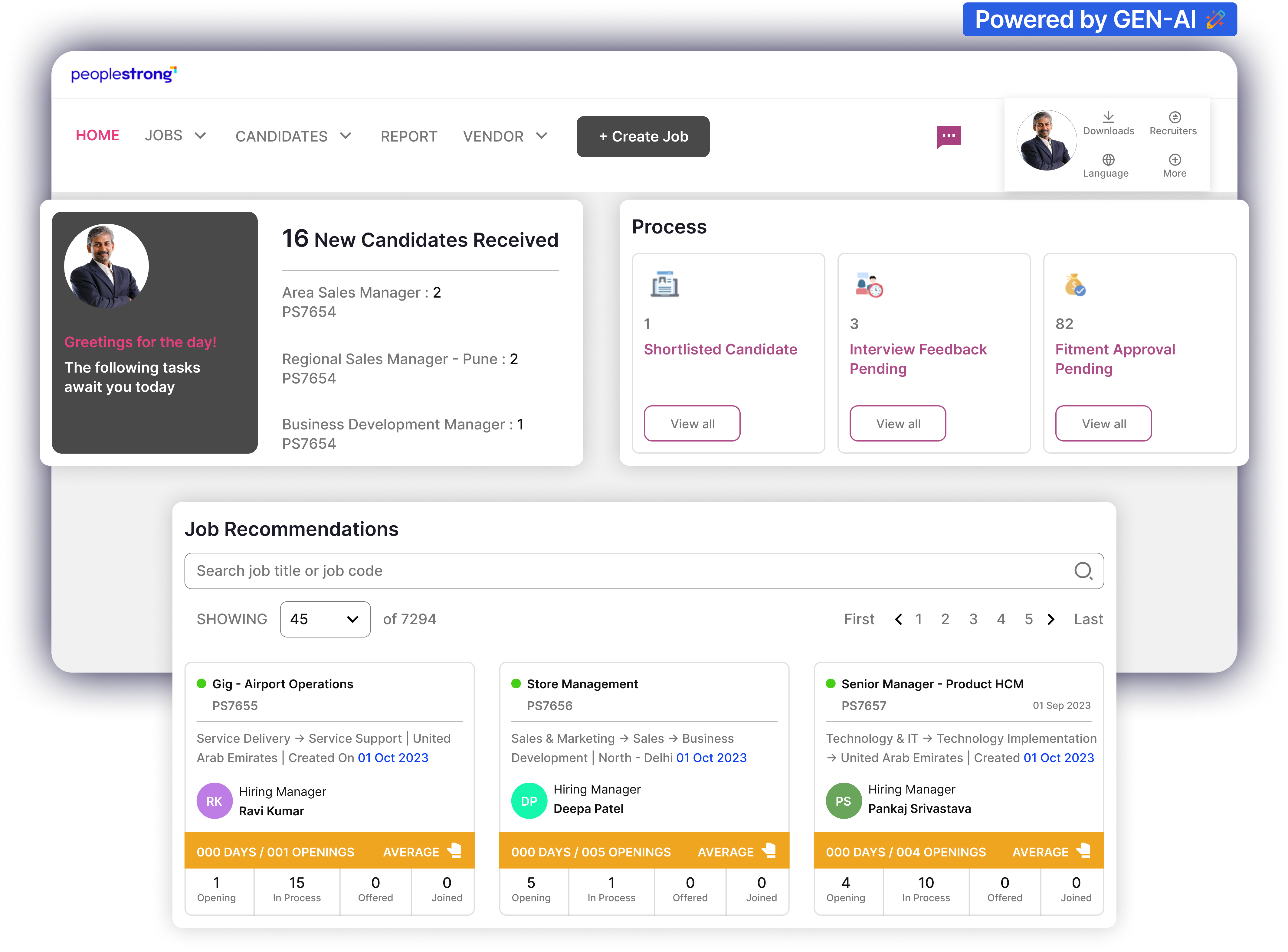 Talent Acquisition Screen