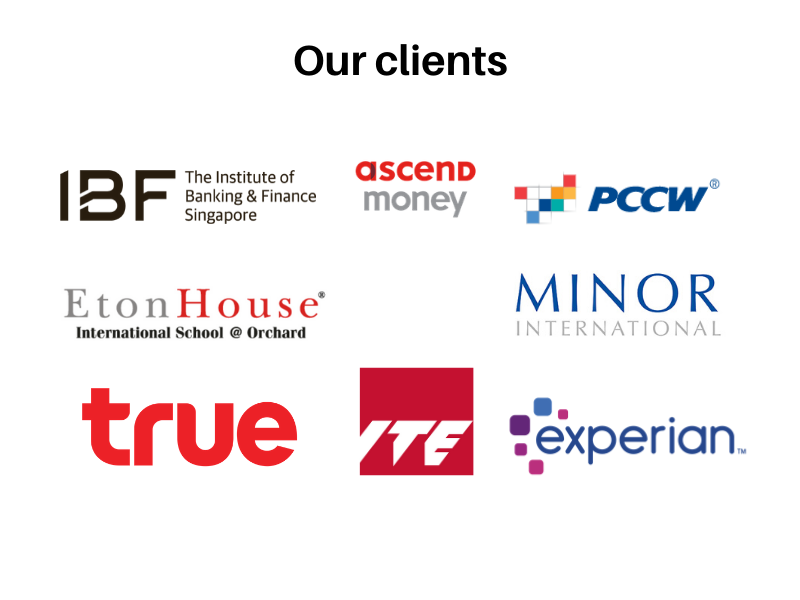ps-Our clients in Singapore and Thailand
