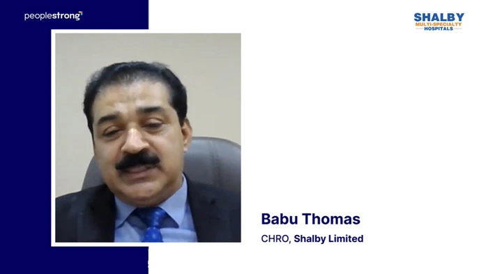  <h4>Enabling a Culture of Care at Shalby Hospitals | Babu Thomas, CHRO</h4>  <p>Babu Thomas, CHRO at Shalby Hospitals, tells us how they simplified worklife and provided care for 4500 employees on the frontline with PeopleStrong.</p>