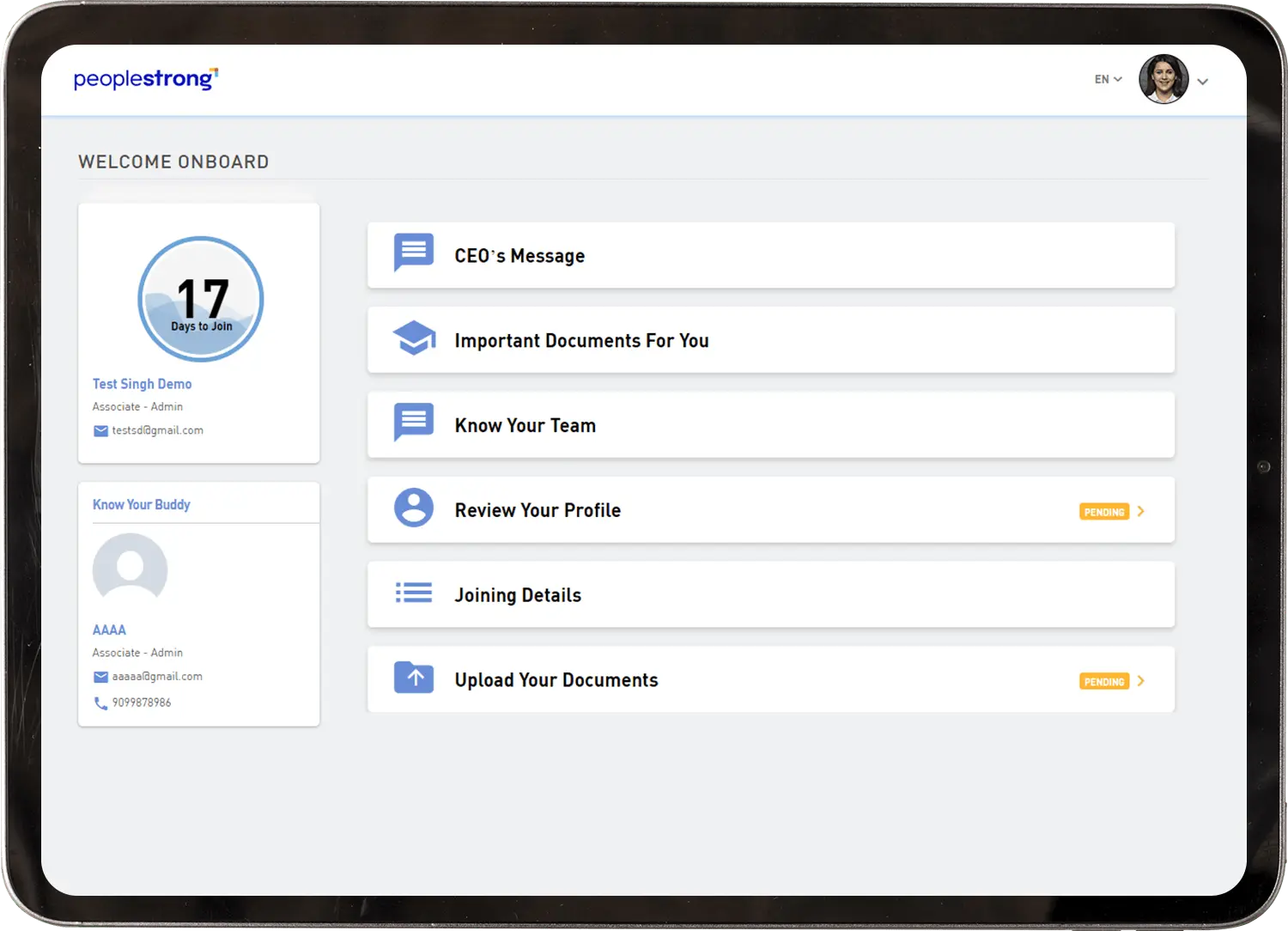 Onboarding Screen