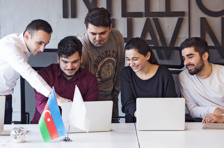 engaged employee working together on a project