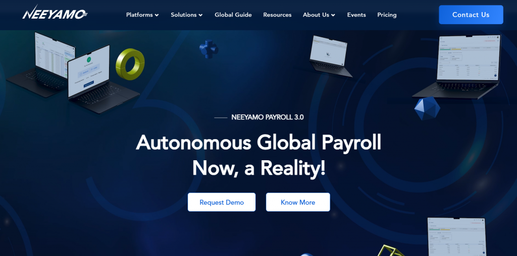 Neeyamo Payroll Outsourcing Service Website Screenshot