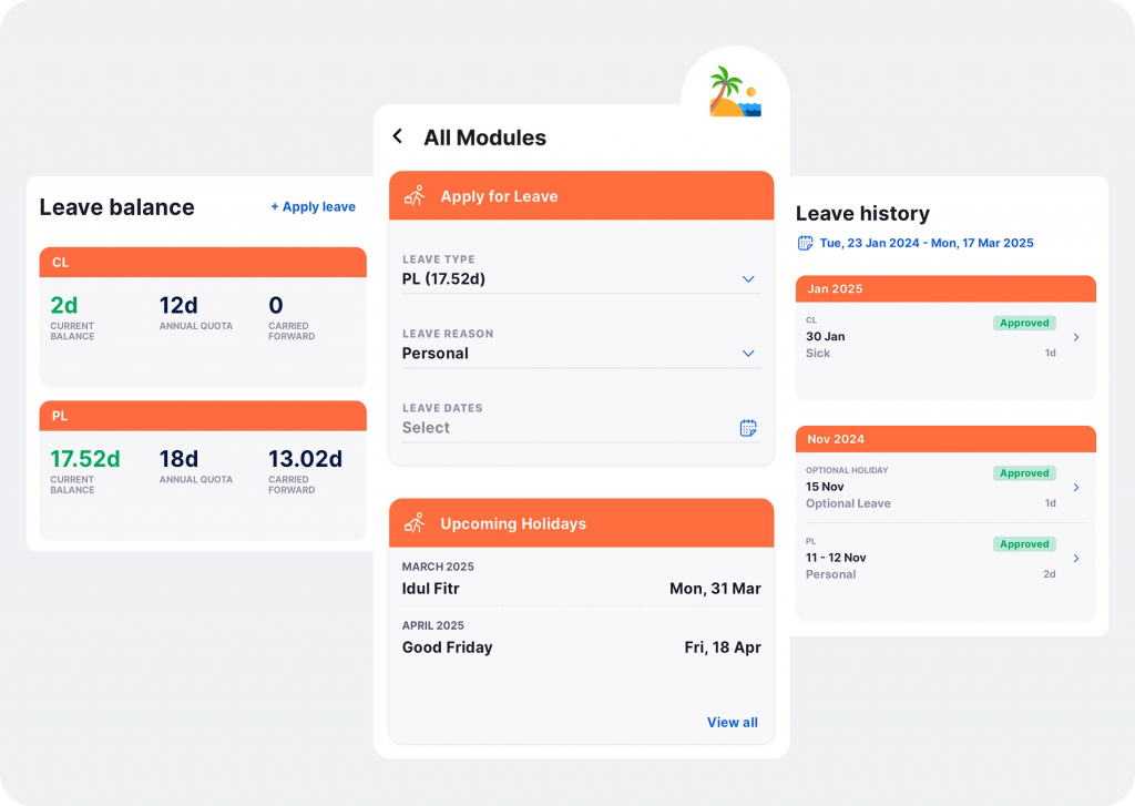 PeopleStrong Leave management module