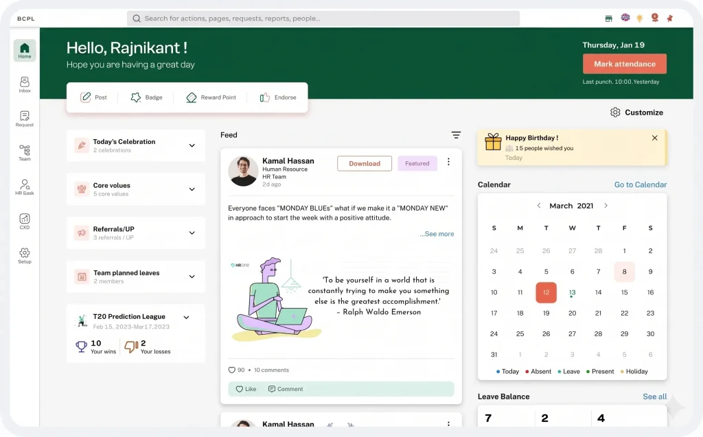 HROne HR Software