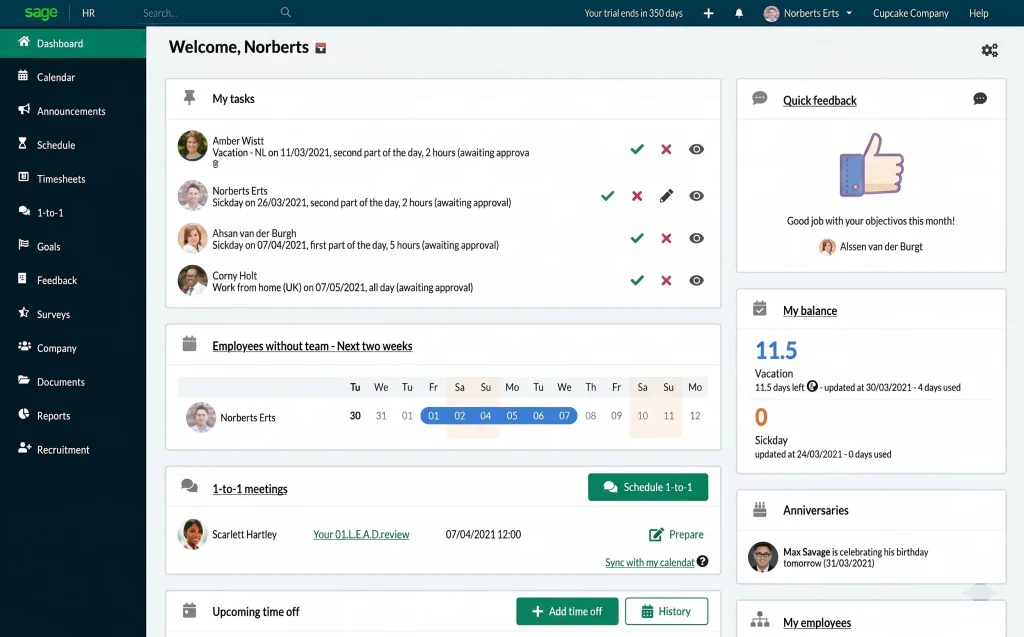 Sage HR Software