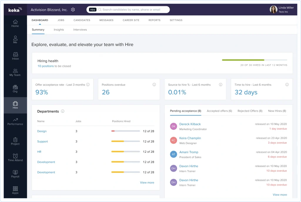 Keka Recruitment Management Software