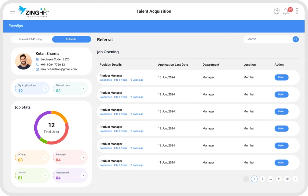 ZingHR Recruitment Software